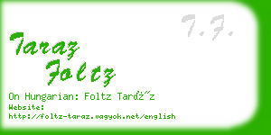 taraz foltz business card